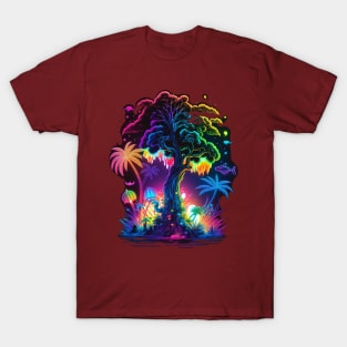 Colorful palm tree T-Shirt